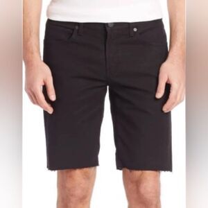 J Brand Men's Tyler Black Denim‎ Cutoff Shorts 30
